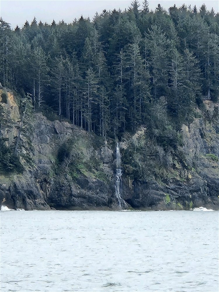Waterfall at the beach