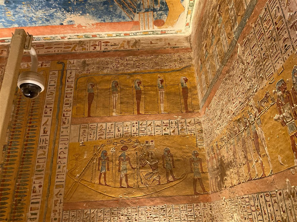 Inside Ramses the fourth tomb.