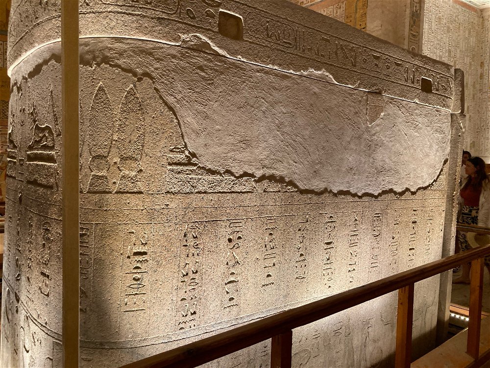 Inner chamber Ramses the ninth tomb. Valley of the Kings Egypt.