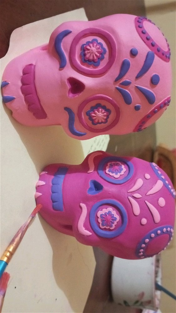 He terminado de pintarlas y me gustaron mucho más en rosado 💞