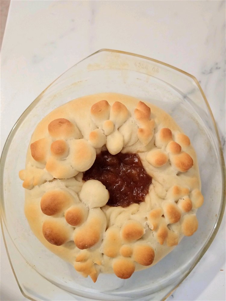 Пирог с яблочным повидлом