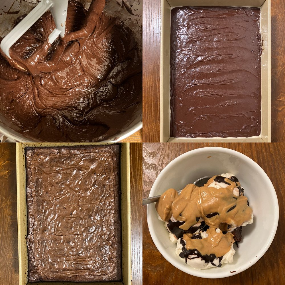 Brownie sundaes