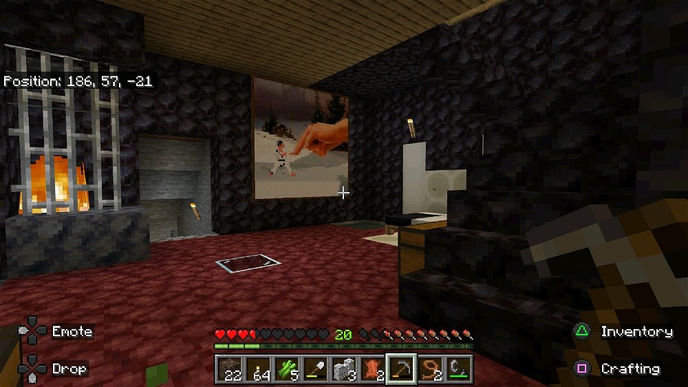 Finished placing the neitherrack and also changed the stairs