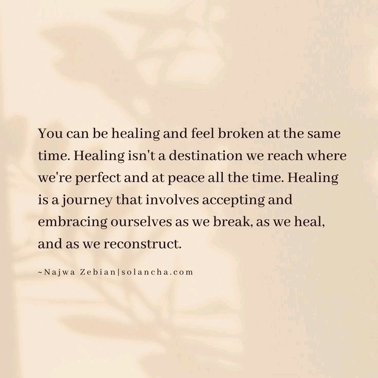 Healing journey is always not comfortable at start