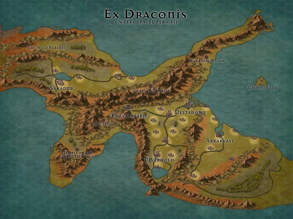 Qual seria a razão pela ilha ter forma de dragão?