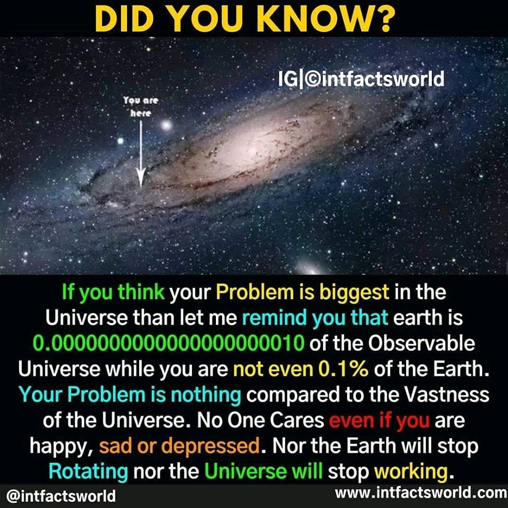 A Tiny tiny fraction are we...??