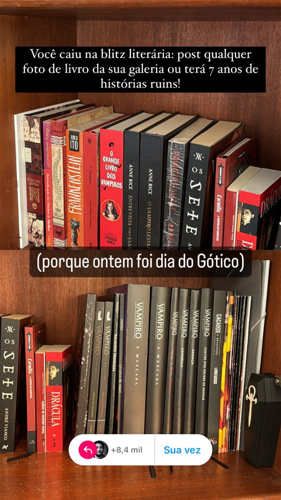 Post do dia do #gotico #Vampiro #RPG