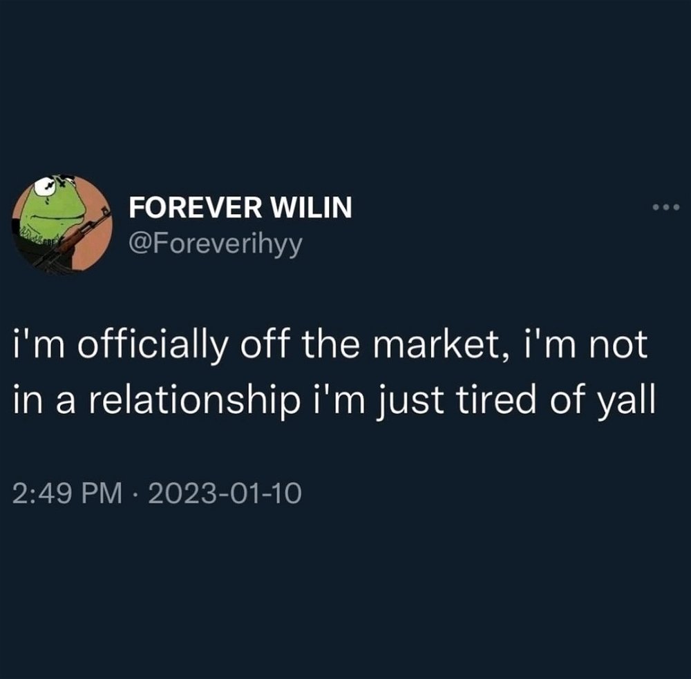 Relationship status update: Taken by disappointment 😅