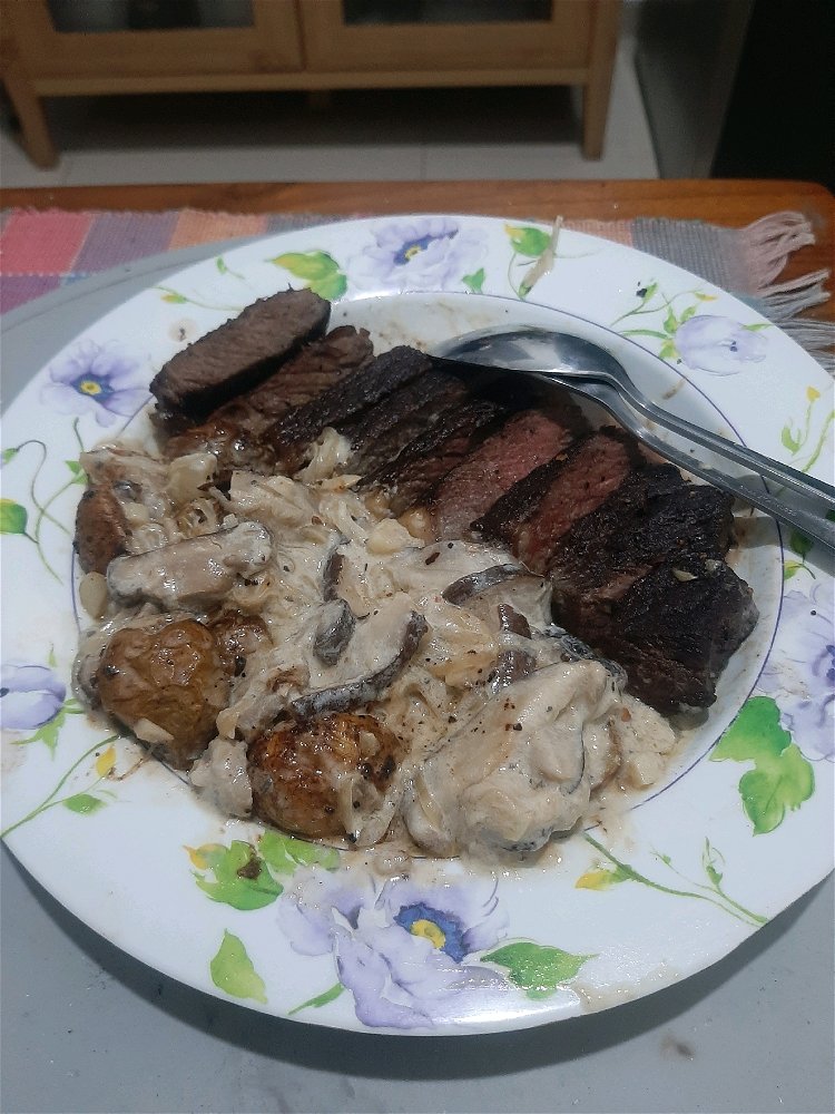 Picanha mushrooms sauce