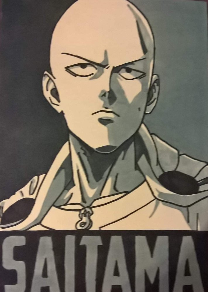Saitama aux feutres alcool
