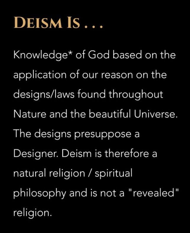 The general definition of Deism