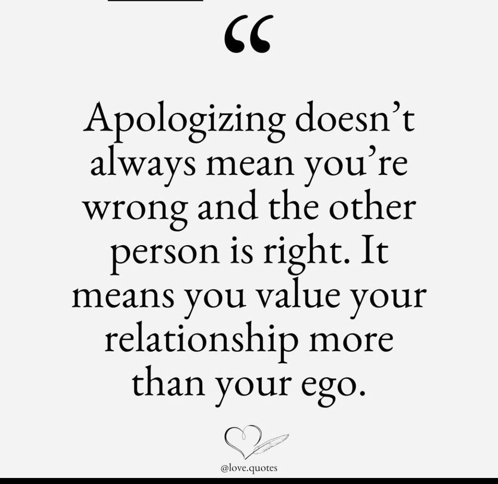 Just say “Sorry”..
