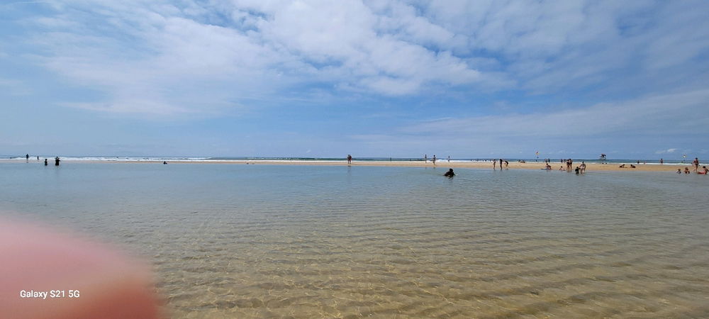 Plage en dessous de Mimizan