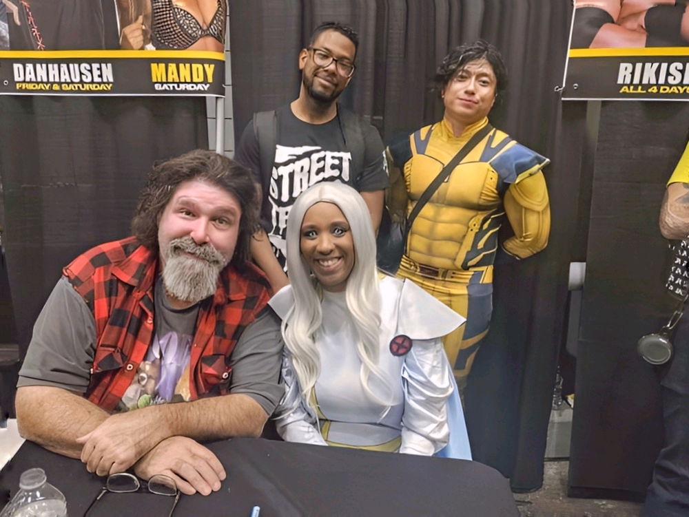 Wolverine with WWE Mick Foley
