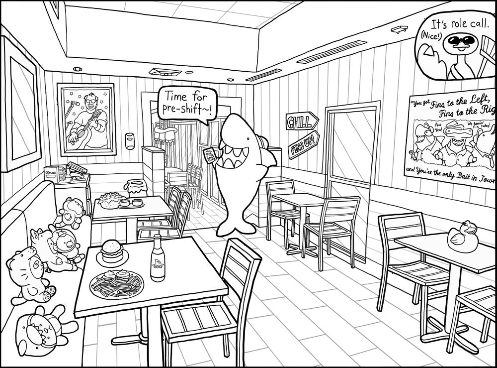 LandShark Coloring Page 3