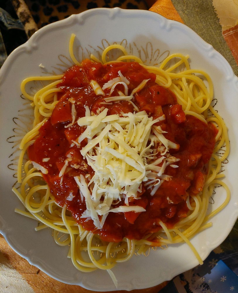Boloñská omáčka, syn velmi spokojen😀😀