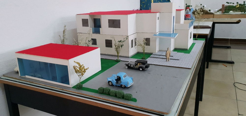 Maqueta de casa-habitacion