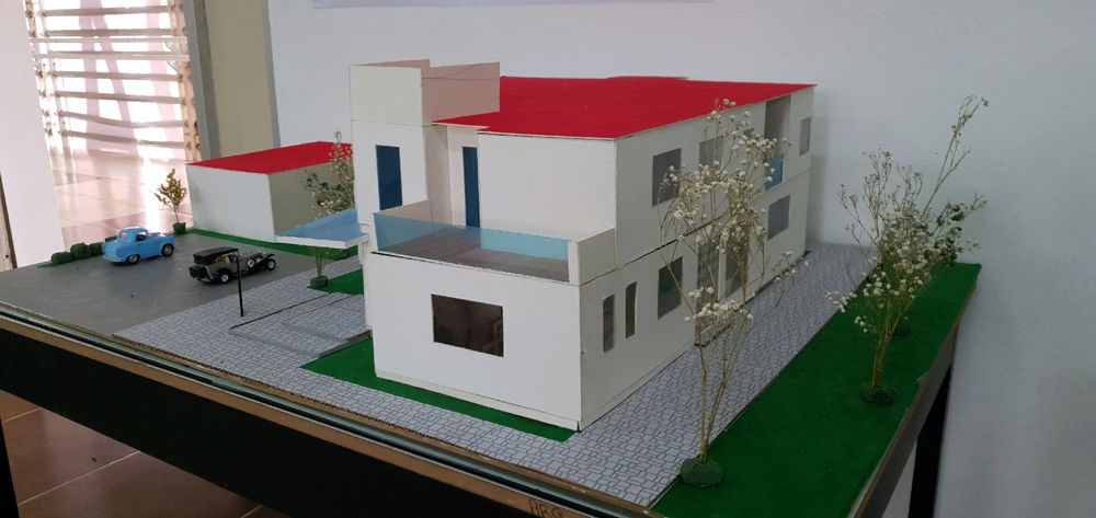 Maqueta de casa-habitacion