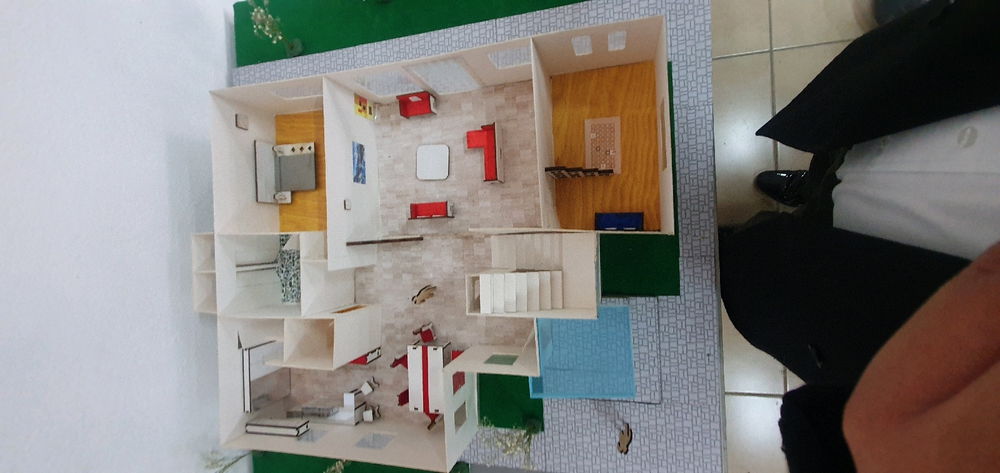 Maqueta de casa-habitacion