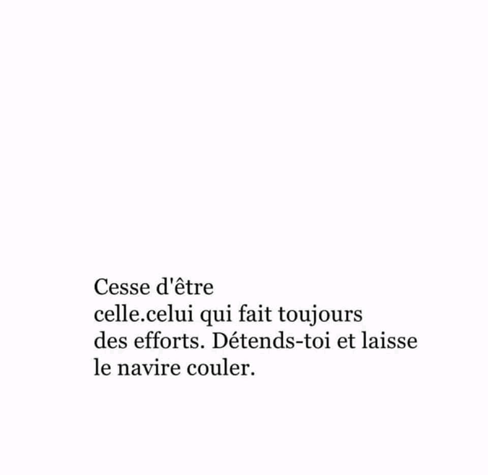 Le lâcher prise. C'est plus facile d'abandonner 😉