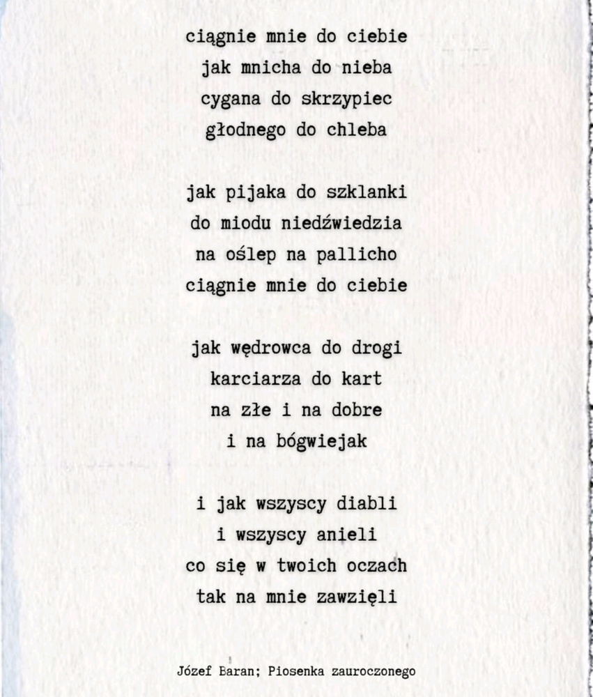 Została pewność, że gwoździa ślad przedwczoraj jeszcze tam był...