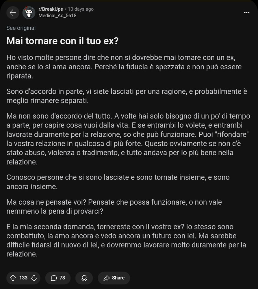 Ditemi la vostra... 🤔