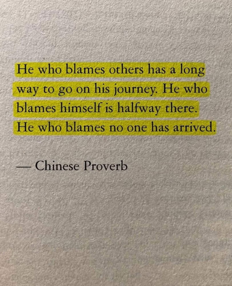 No blame game