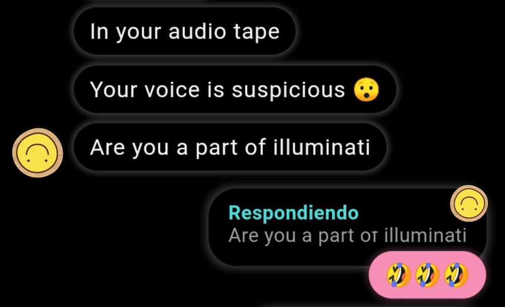 Yes im a reptilian shapeshifter or whatever 🙄 just avoid send me request if you are under 35.