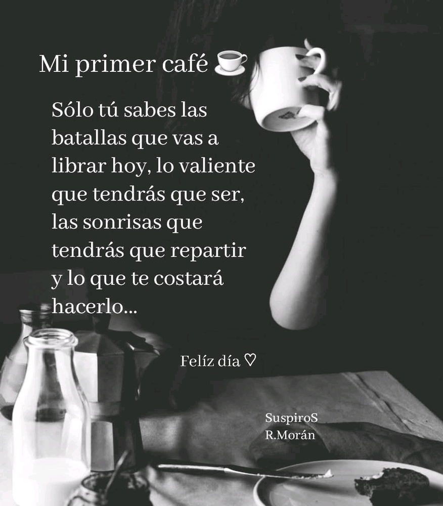 Por eso mismo, dile cosas bonitas a tu conciencia. 😊🙏
Muy buenos días