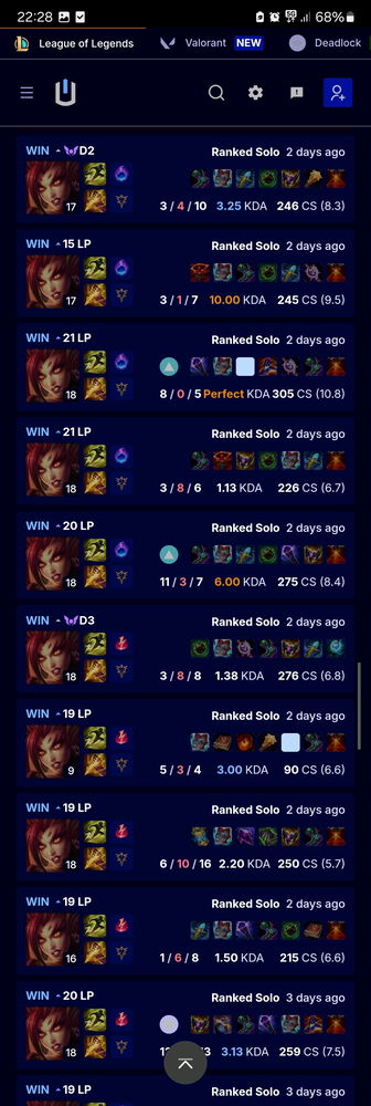11 Game Winstreak > Dia 2