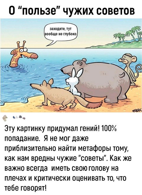 Часто слушаете чужие советы?