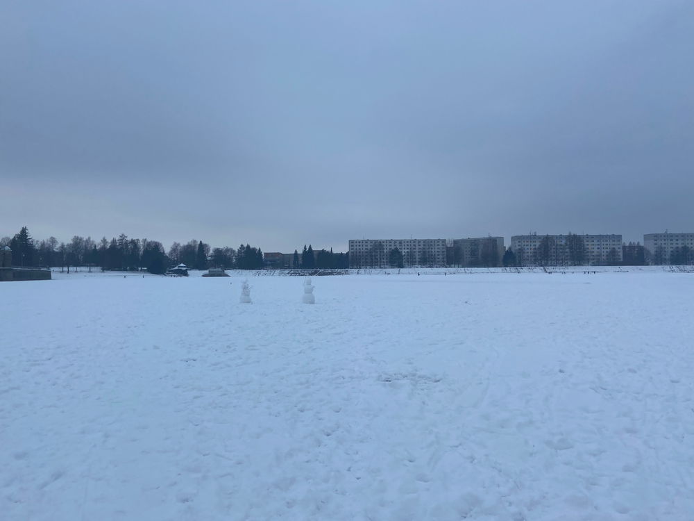 Dnešní procházka po zamrzlé Jablonecké přehradě 😊 ( led je dost silný takže se na něj může chodit )