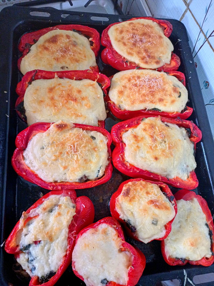 Morrones rellenos 😋