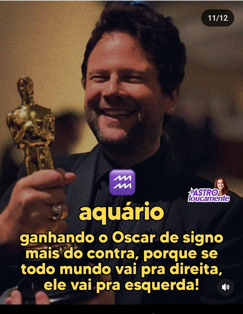 O Oscar vai para Aquário