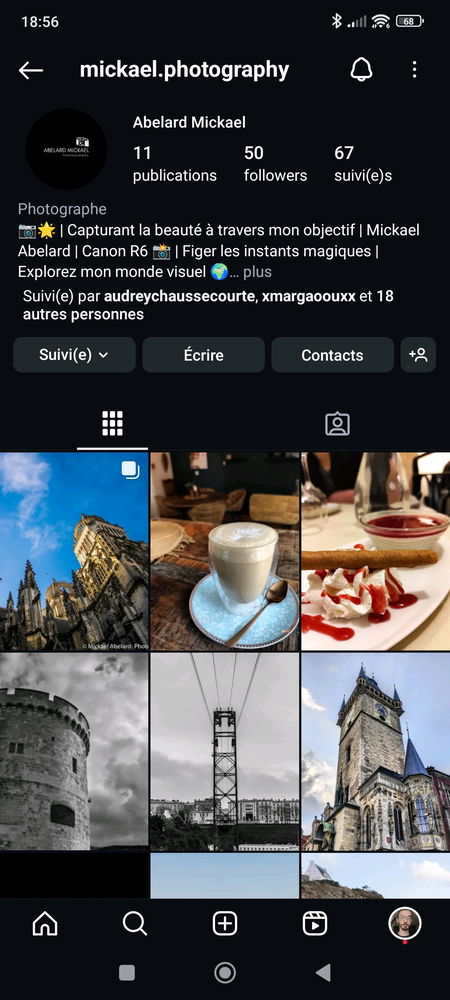 Pour ceux qui veulent me suivre : 
Mickaendirect 
Ou bien :  datarox26