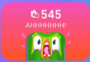 Meu duolingo surtou 😂