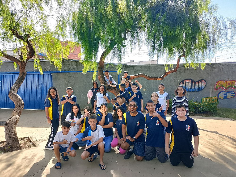 Meus alunos do 6B na aula de Tecnologia e Inovação