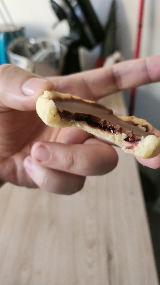 Sablés myrtille / chocolat 😍