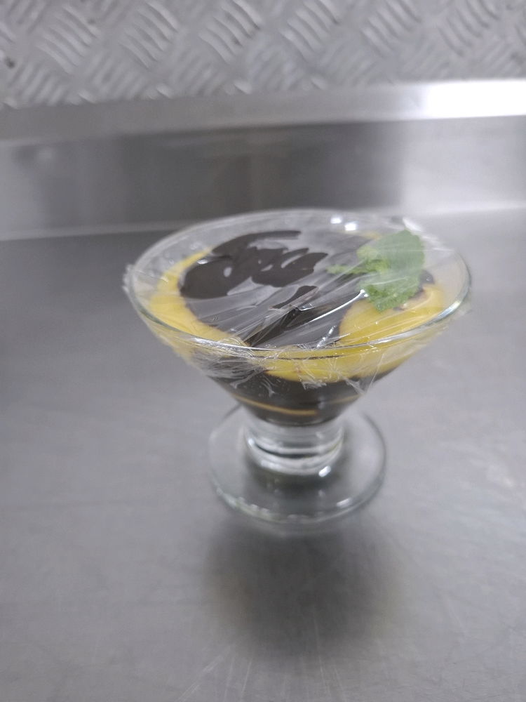 Mousse de maga - pra um cliente que não pode açúcar. 
1 em 450.