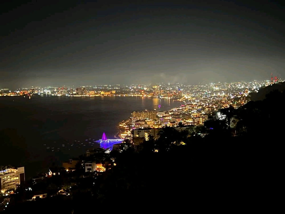 Late night view' of city