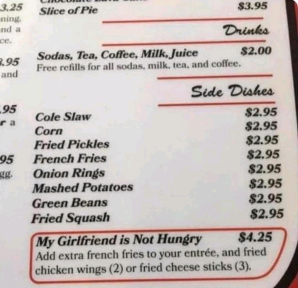 Every restaurant should be offering this right??