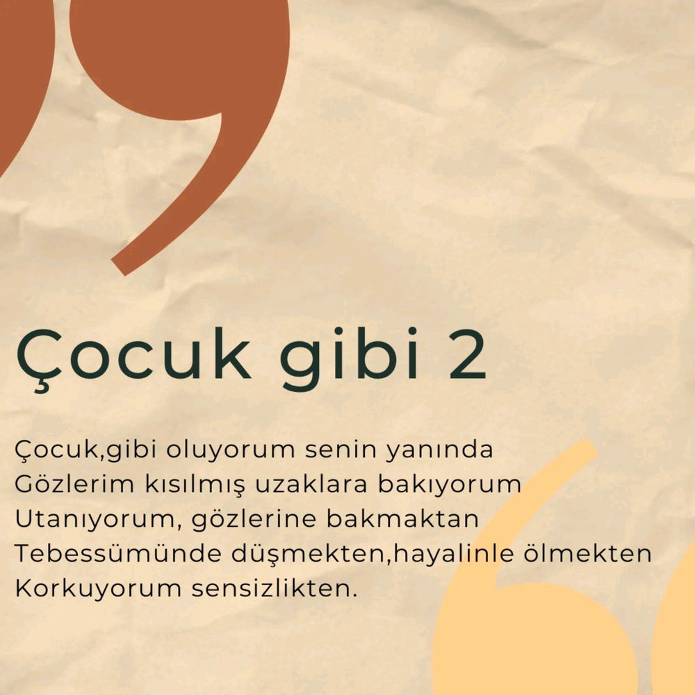 Aylar önce kaleme aldığım şiir