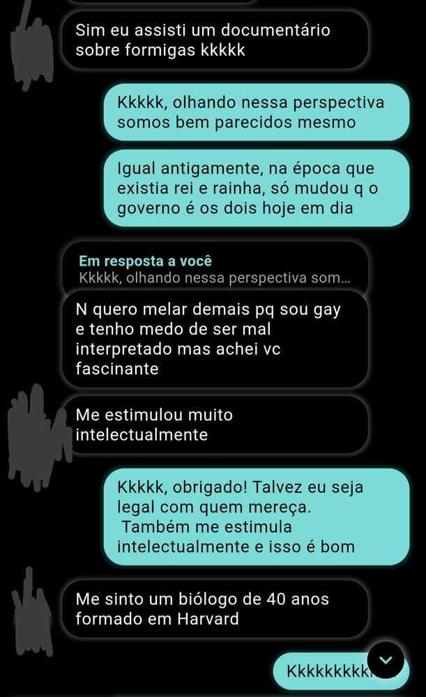 Fazia tempo de uma conversa boa assim