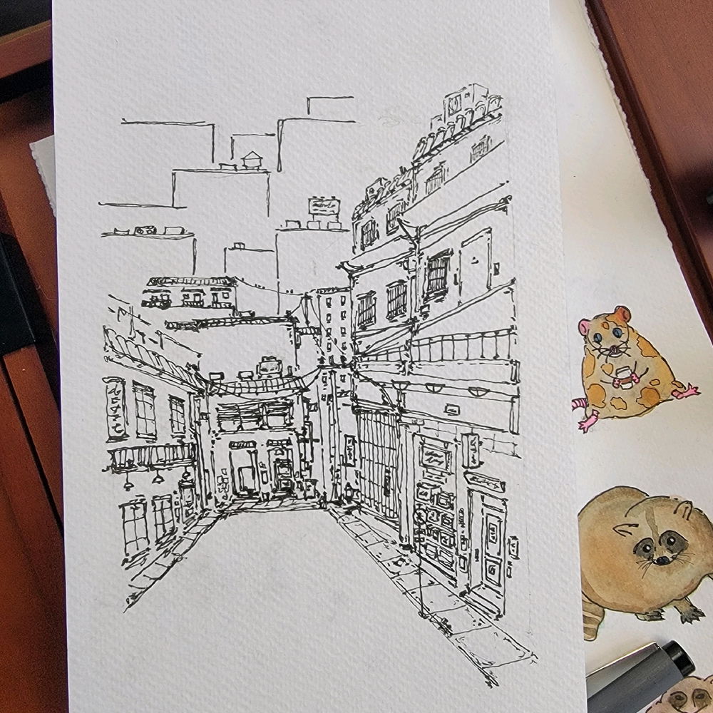 Rough sketches and hopefully watercolor soon! 🎨🖌️
