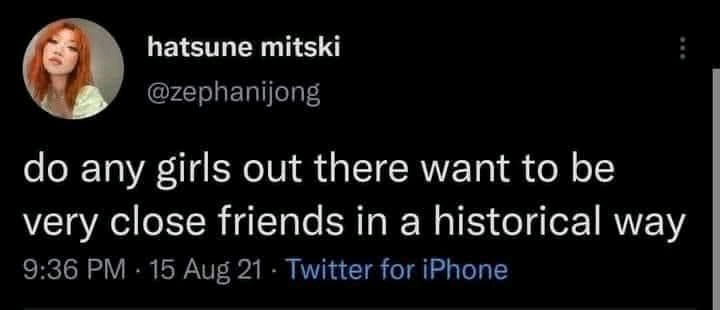 Anyone want to be friends in a sapphic Bostonian way (with benefits) 😂