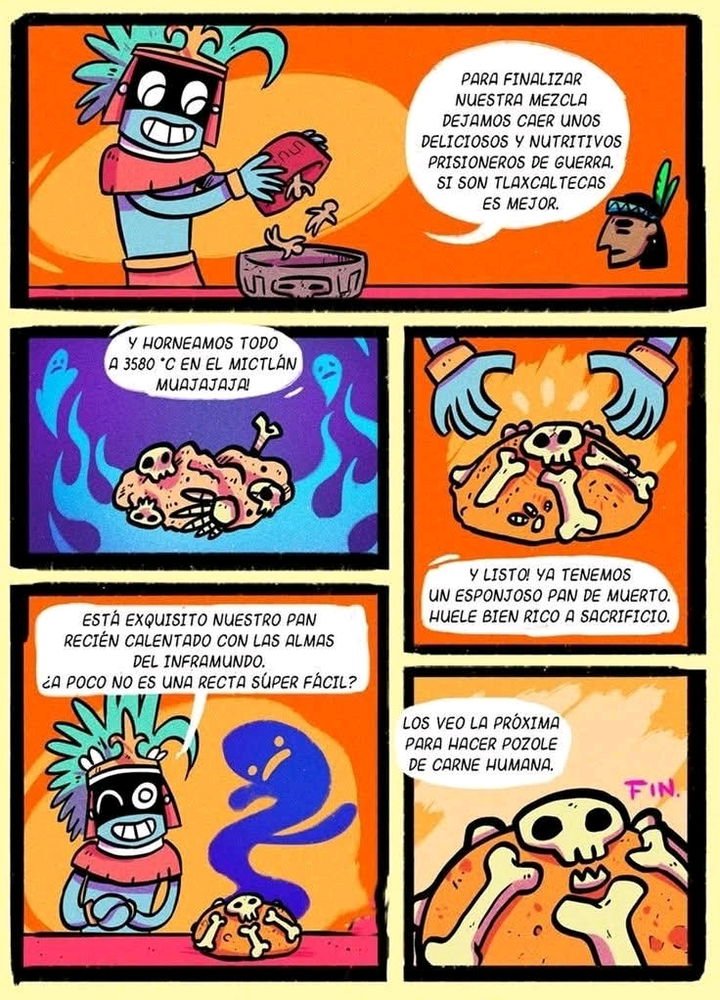 y asi se creó el pan de muerto