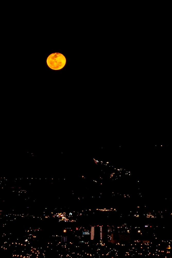 Just now full moon 🌕 as seen from my apartment