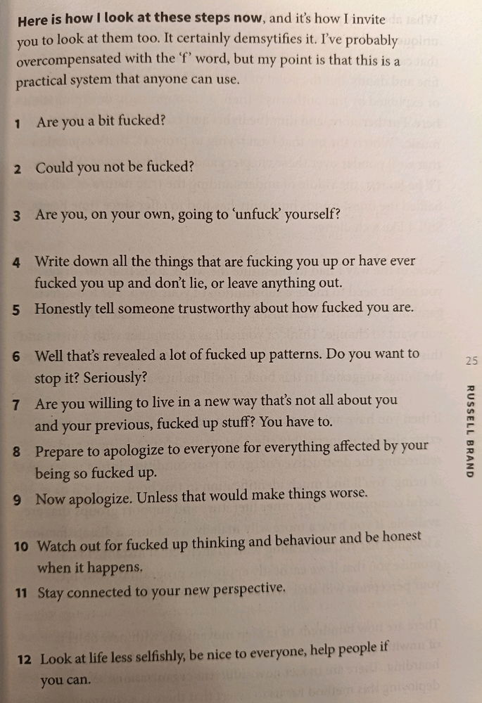 The 12 step program
