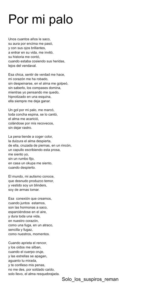 recién sacado de mi mente, si os gusta la poesía podéis seguirme