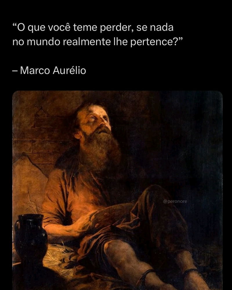 Para que sofrer tanto se não leva nada daqui.